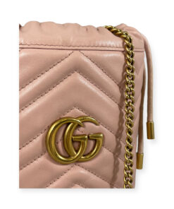 Gucci GG Marmont Mini Bucket Bag in Pink 11