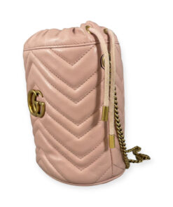 Gucci GG Marmont Mini Bucket Bag in Pink 12