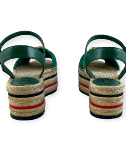 Gucci Lilibeth Crochet Platform Espadrille Sandals 37 13