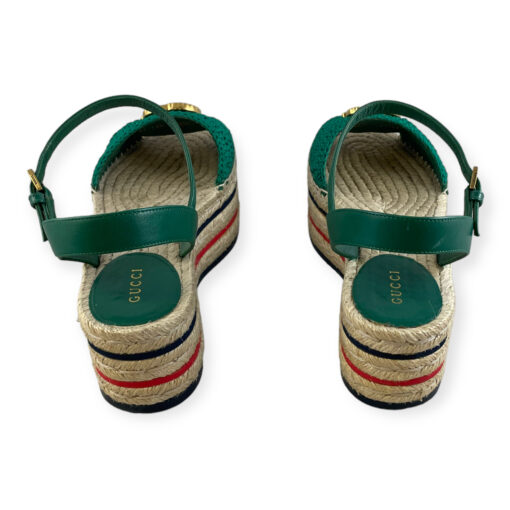 Gucci Lilibeth Crochet Platform Espadrille Sandals 37 6