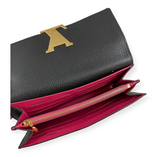 Louis Vuitton Capucines Wallet in Black 10