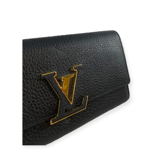 Louis Vuitton Capucines Wallet in Black 2