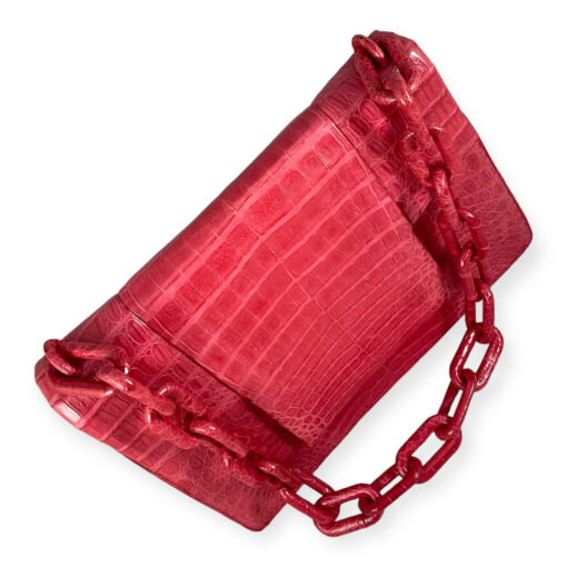 Nancy Gonzalez Crocodile Flap Bag in Pink 6