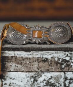 Size S/M | Ralph Lauren Vintage Concho Belt in Caramel