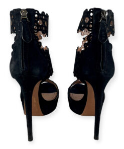 Alaia Lasercut Sandals in Black 37 10