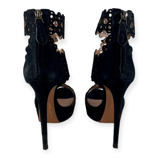 Alaia Lasercut Sandals in Black 37 4