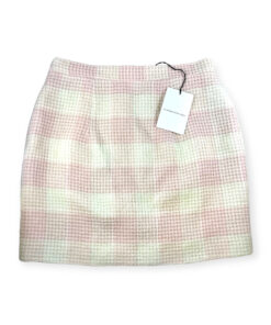 Alessandra Rich Plaid Shimmer Skirt in Pink Small 7
