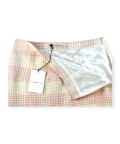 Alessandra Rich Plaid Shimmer Skirt in Pink Small 8