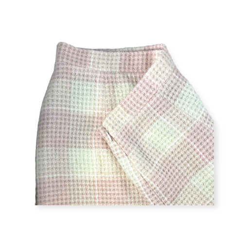 Alessandra Rich Plaid Shimmer Skirt in Pink Small 2