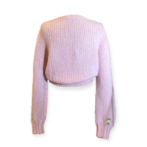Alessandra Rich Rosette Sweater in Pink Small 3