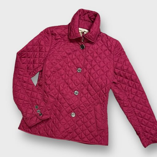 Size M | Burberry Quilted Jacket in Magenta