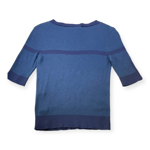 Chanel CC Knit Top in Navy/Purple 40 3