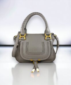 Chloe Marcie Double Carry Bag in Gray 20