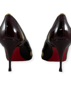 Christian Louboutin Indies Patent Pumps in Burgundy 39.5 12