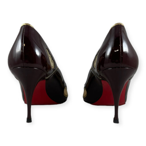 Christian Louboutin Indies Patent Pumps in Burgundy 39.5 5