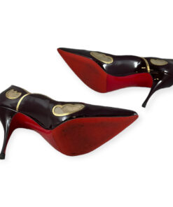 Christian Louboutin Indies Patent Pumps in Burgundy 39.5 13