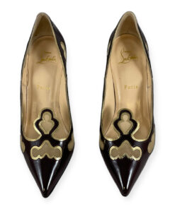 Christian Louboutin Indies Patent Pumps in Burgundy 39.5 11