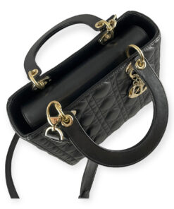 Dior Medium Lady Dior Cannage Bag in Black 19