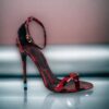 Dolce & Gabbana Patent Leopard Print Sandals in Red 36 15
