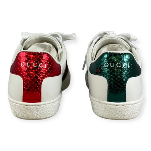 Gucci Ace Sneakers in White/Green 35 5