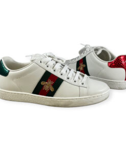 Gucci Ace Sneakers in White/Green 35 14