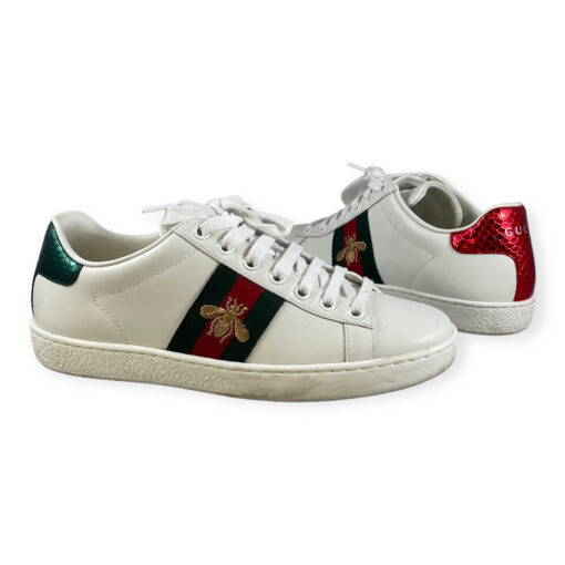 Gucci Ace Sneakers in White/Green 35 7