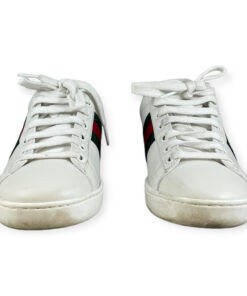 Gucci Ace Sneakers in White/Green 35 10