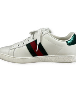 Gucci Ace Sneakers in White/Green 35 8