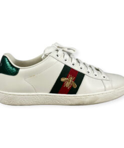Gucci Ace Sneakers in White/Green 35 9