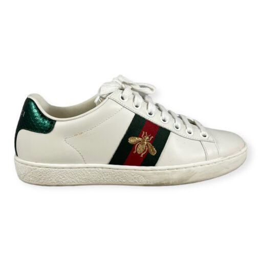 Gucci Ace Sneakers in White/Green 35 2