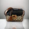 Gucci Padlock GG Supreme Bag in Brown/Black
