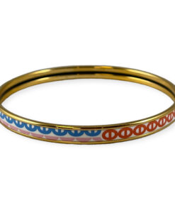 Hermes Bangle Bracelet in Gold/Multi 7