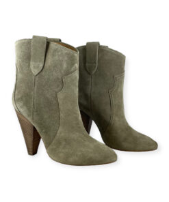 Isabel Marant Roxann Suede Boots in Taupe 38 14