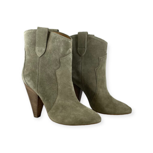 Isabel Marant Roxann Suede Boots in Taupe 38 7