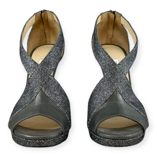 Jimmy Choo Sparkle Sandals in Silver/Gray 40 3