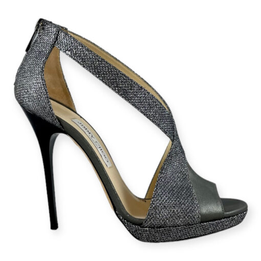 Jimmy Choo Sparkle Sandals in Silver/Gray 40 2