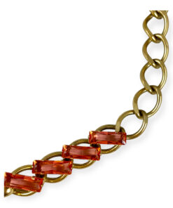 Lanvin Vintage Jewel Necklace in Pink/Gold 8
