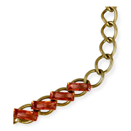 Lanvin Vintage Jewel Necklace in Pink/Gold 3