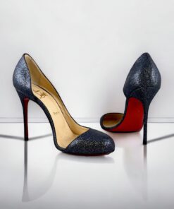 Size 40 | Christian Louboutin Helmour Glitter Pumps in Black