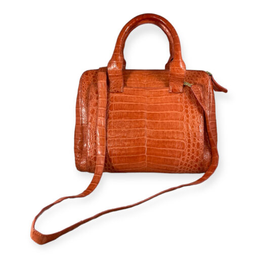 Nancy Gonzalez Crocodile Top Handle Bag in Orange 4