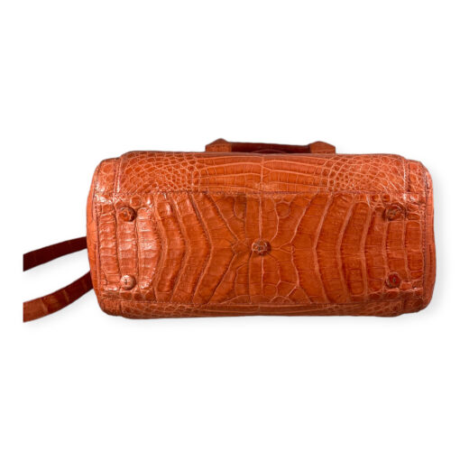 Nancy Gonzalez Crocodile Top Handle Bag in Orange 6