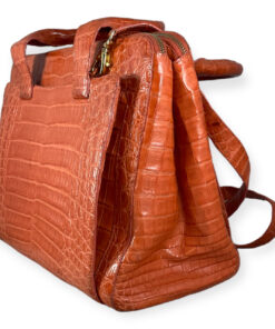 Nancy Gonzalez Crocodile Top Handle Bag in Orange 13