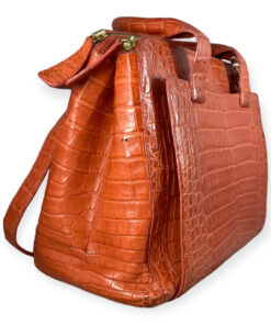 Nancy Gonzalez Crocodile Top Handle Bag in Orange 14