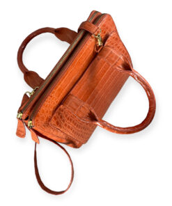 Nancy Gonzalez Crocodile Top Handle Bag in Orange 16