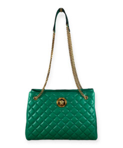 Versace Medusa Quilted Tote in Green 10