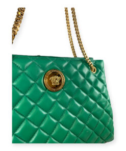 Versace Medusa Quilted Tote in Green 11