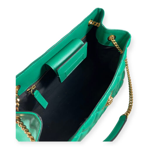Versace Medusa Quilted Tote in Green 8
