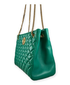 Versace Medusa Quilted Tote in Green 12