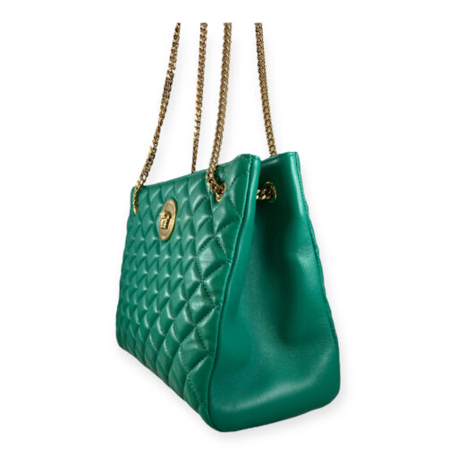 Versace Medusa Quilted Tote in Green 3