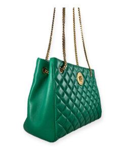 Versace Medusa Quilted Tote in Green 13